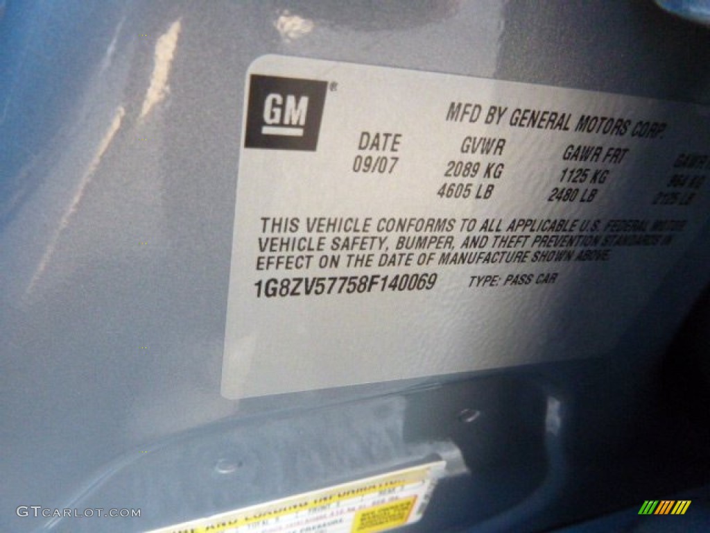 2008 Aura XR - Ocean Mist / Gray photo #16