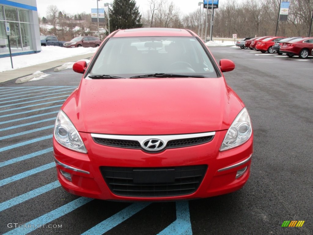 2009 Elantra Touring - Chilipepper Red / Black photo #12
