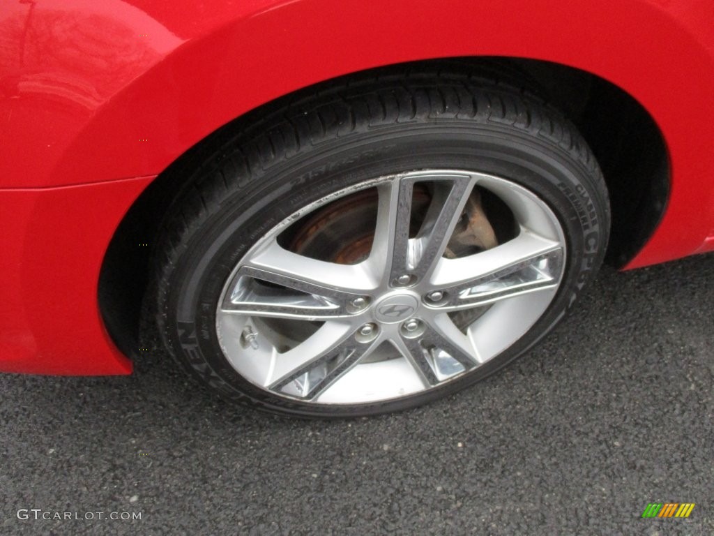2009 Elantra Touring - Chilipepper Red / Black photo #14