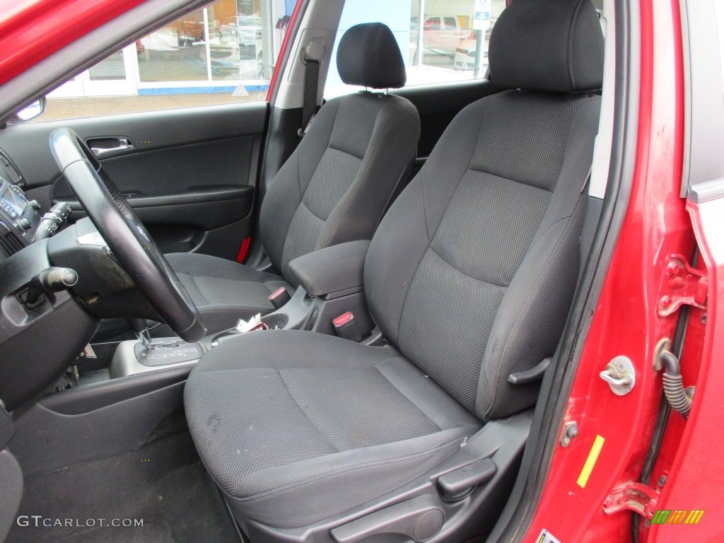 2009 Elantra Touring - Chilipepper Red / Black photo #21