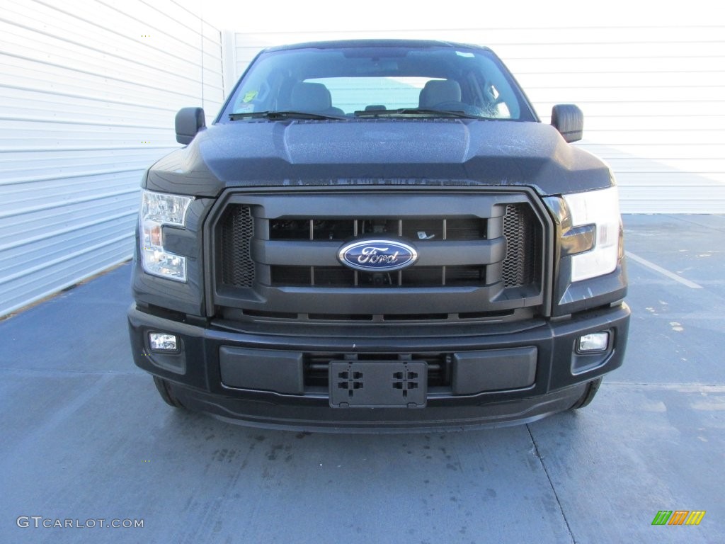 2016 F150 XL SuperCab - Shadow Black / Medium Earth Gray photo #8