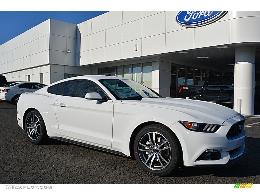 2016 Mustang EcoBoost Coupe - Oxford White / Ebony photo #1