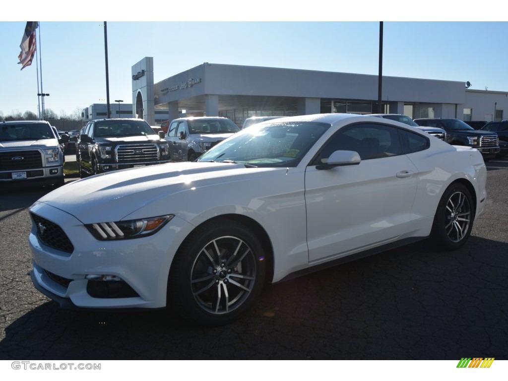 2016 Mustang EcoBoost Coupe - Oxford White / Ebony photo #3