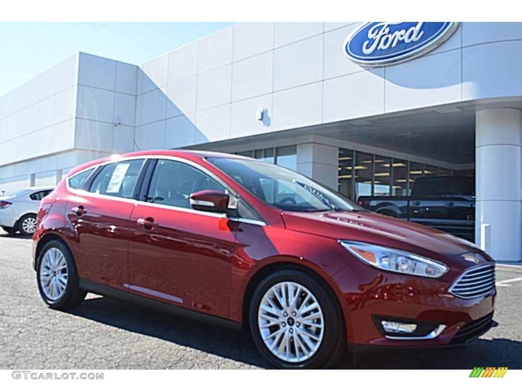 2016 Focus Titanium Hatch - Ruby Red / Medium Soft Ceramic photo #1