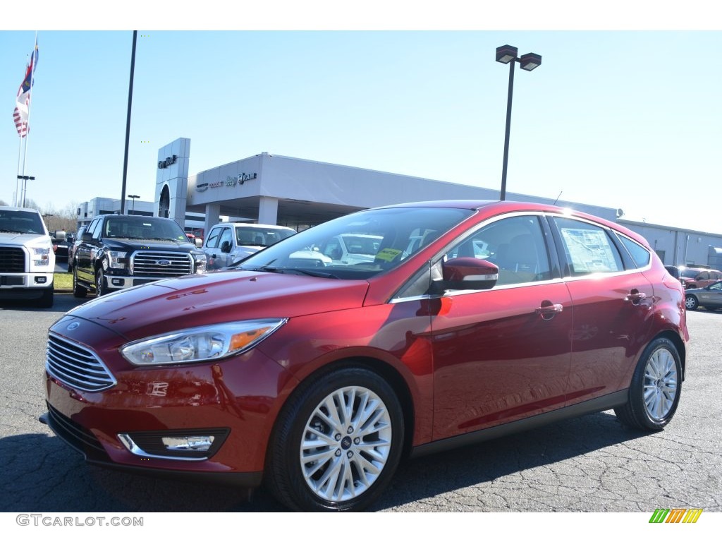 2016 Focus Titanium Hatch - Ruby Red / Medium Soft Ceramic photo #3