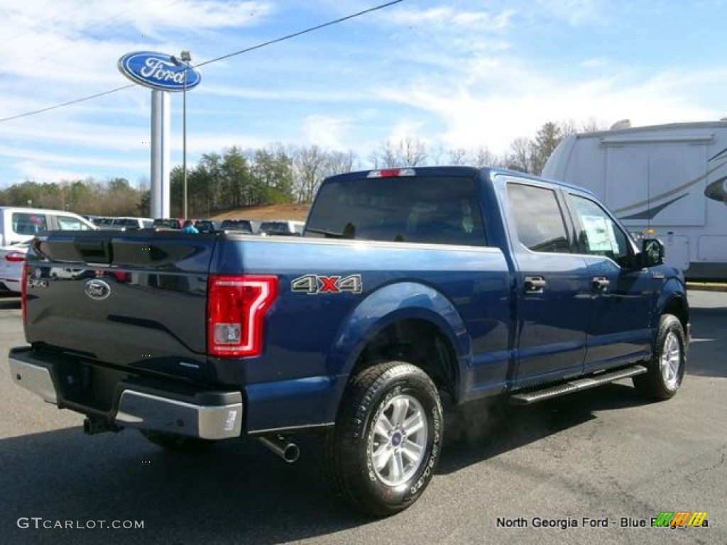 2016 F150 XLT SuperCrew 4x4 - Blue Jeans / Medium Earth Gray photo #5