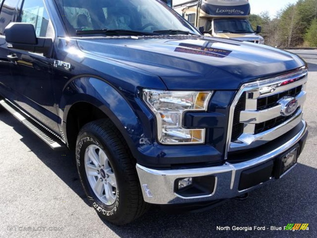 2016 F150 XLT SuperCrew 4x4 - Blue Jeans / Medium Earth Gray photo #33