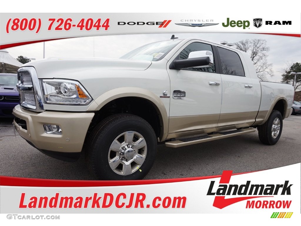 2016 Pearl White Ram 2500 Laramie Longhorn Mega Cab 4x4