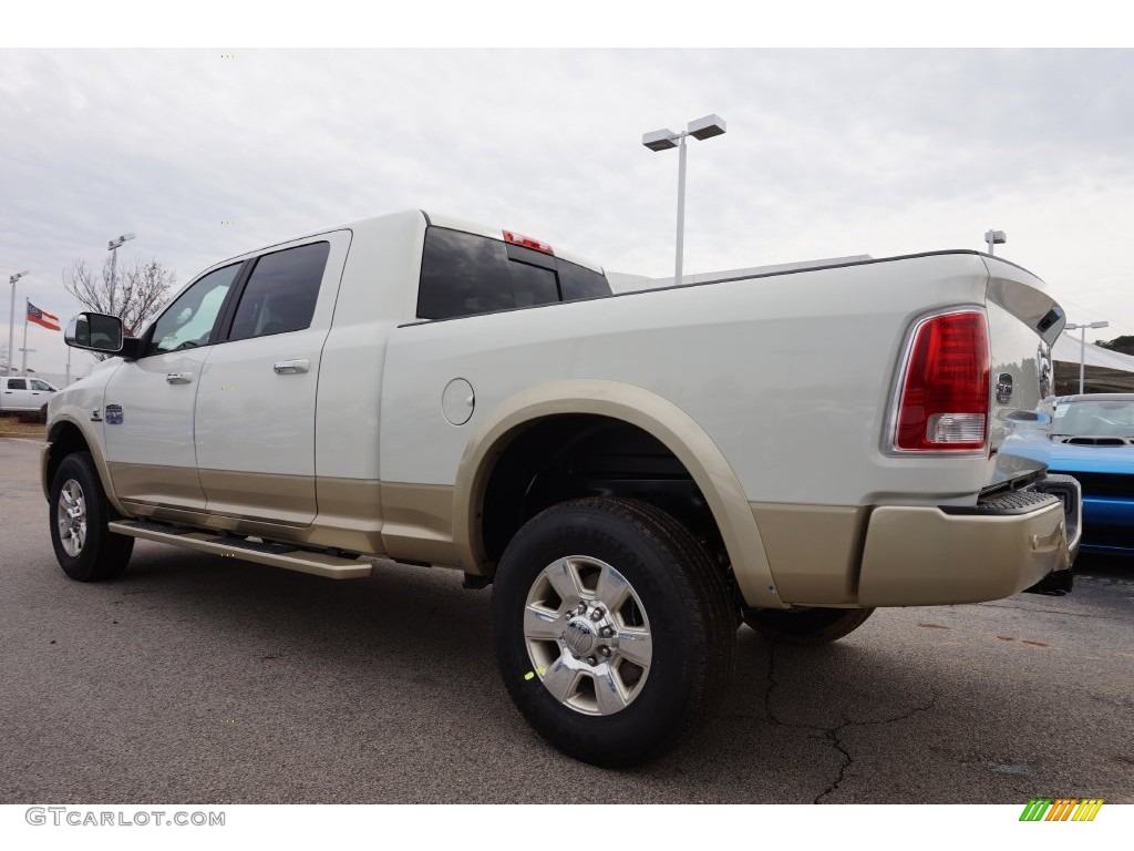 Pearl White 2016 Ram 2500 Laramie Longhorn Mega Cab 4x4 Exterior Photo #110450413
