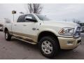 Pearl White 2016 Ram 2500 Laramie Longhorn Mega Cab 4x4 Exterior