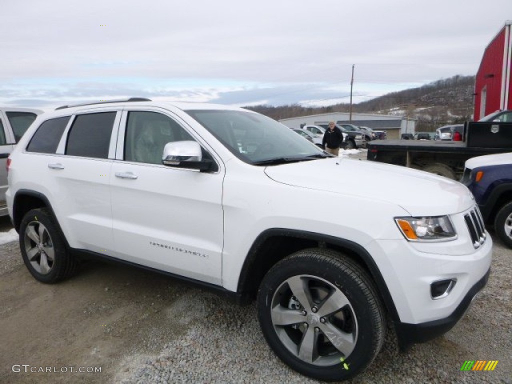 2016 Grand Cherokee Limited 4x4 - Bright White / Black/Light Frost Beige photo #11