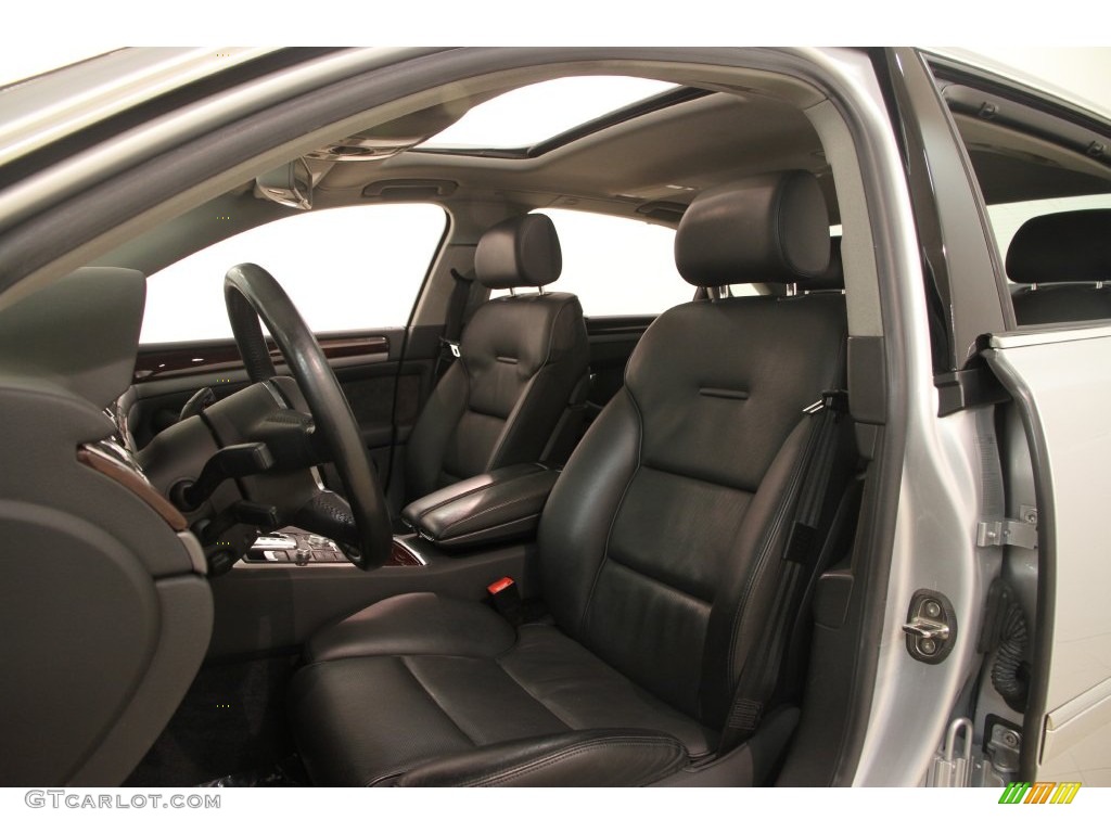 2004 A8 L 4.2 quattro - Light Silver Metallic / Black photo #6