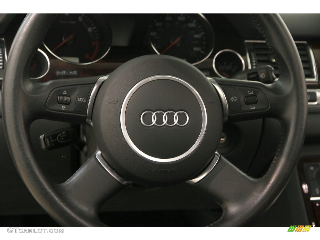 2004 A8 L 4.2 quattro - Light Silver Metallic / Black photo #7