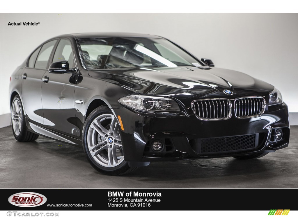 2016 5 Series 528i Sedan - Jet Black / Black photo #1