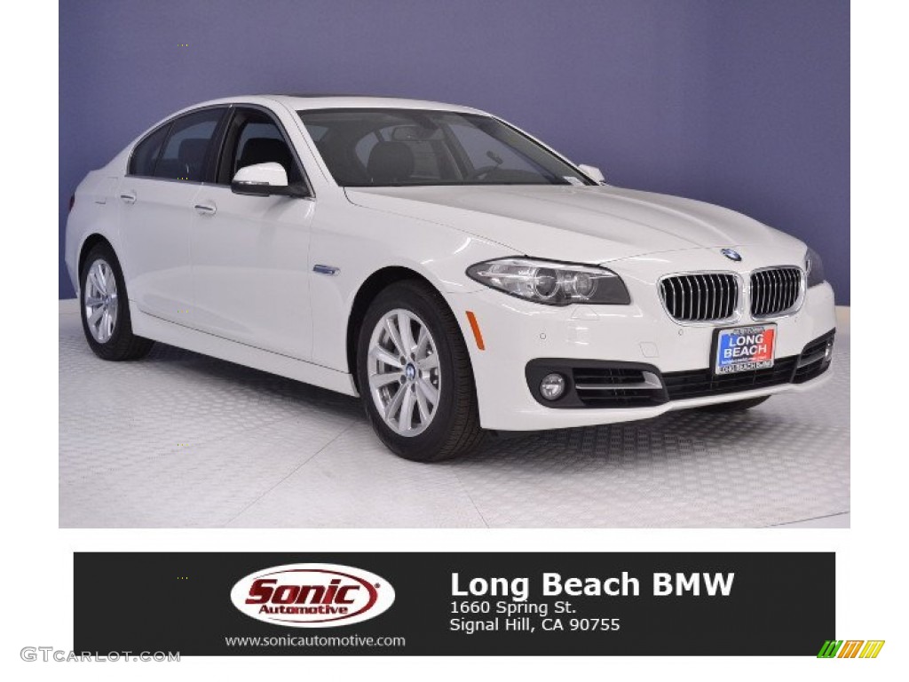 2016 5 Series 528i Sedan - Alpine White / Black photo #1