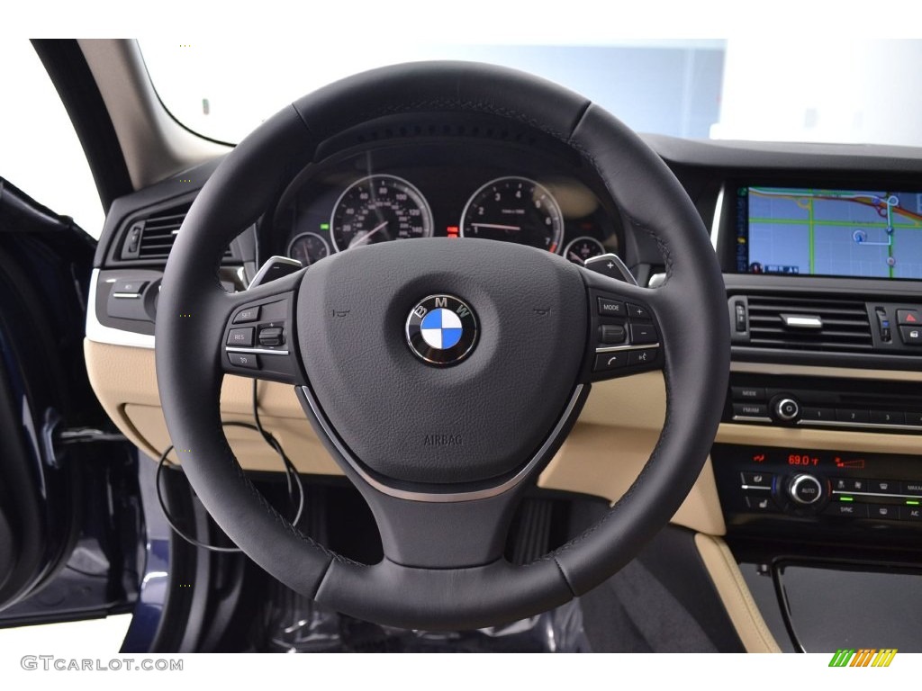 2016 5 Series 528i Sedan - Imperial Blue Metallic / Venetian Beige/Black photo #15