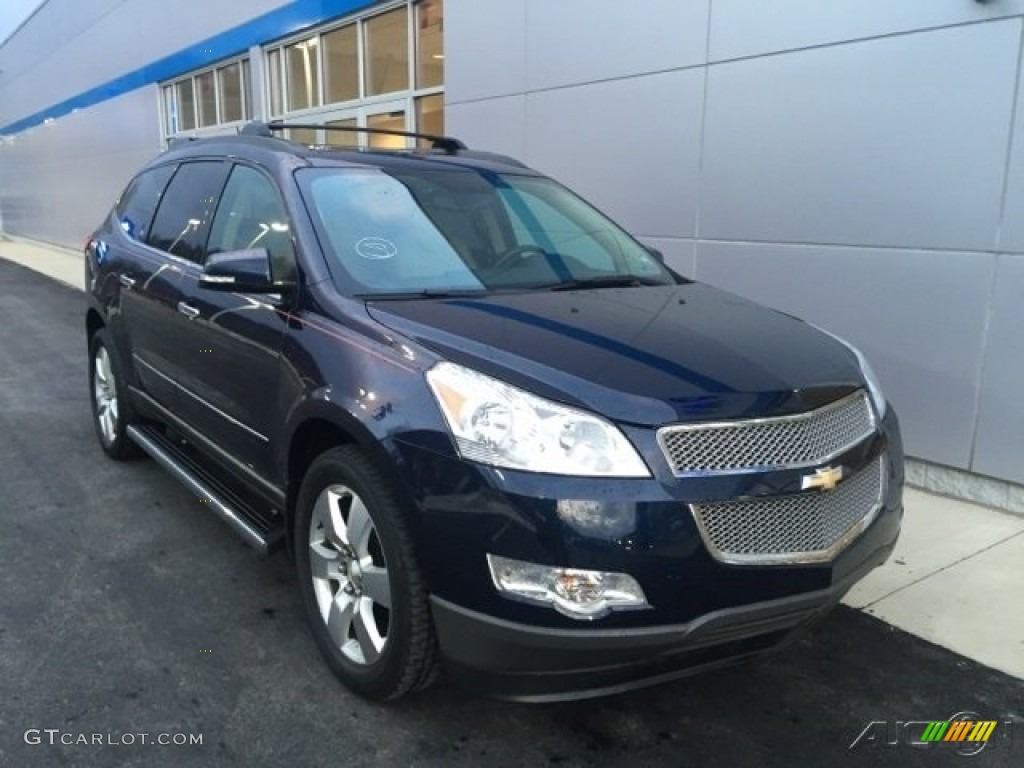 2011 Traverse LTZ AWD - Dark Blue Metallic / Cashmere/Ebony photo #1