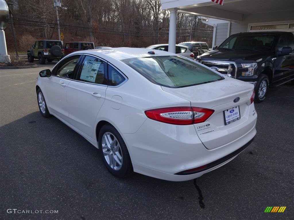 2016 Fusion SE - White Platinum Tri-Coat Metallic / Dune photo #5