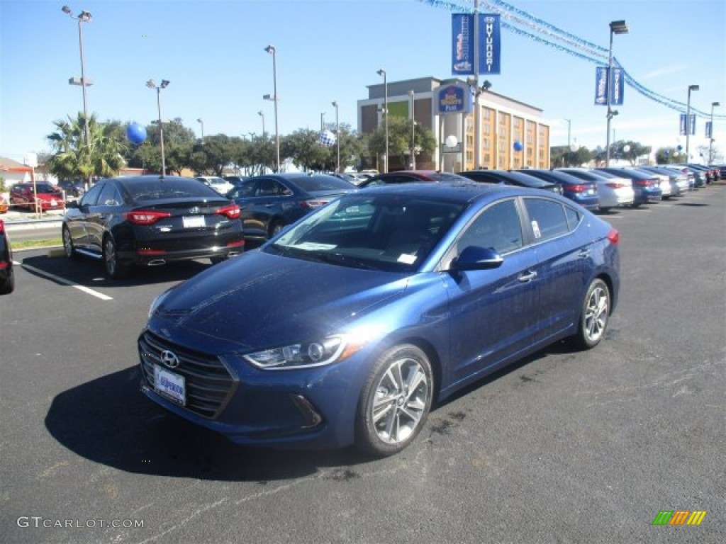 2017 Elantra Limited - Lakeside Blue / Gray photo #6