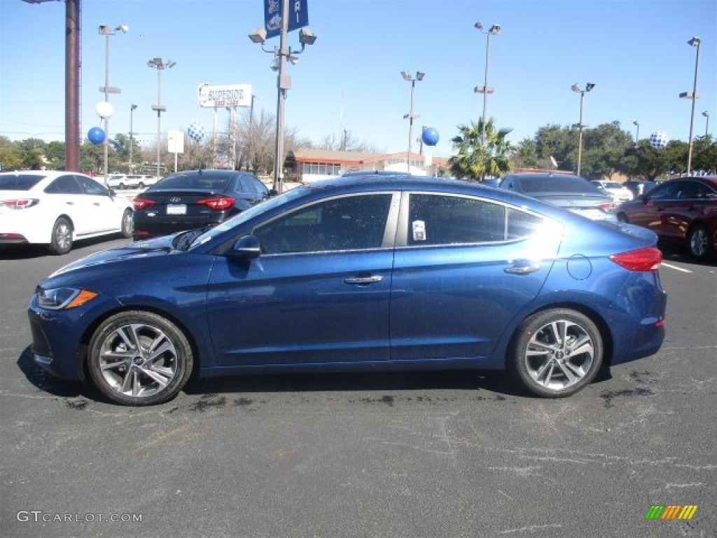 Lakeside Blue 2017 Hyundai Elantra Limited Exterior Photo #110468504