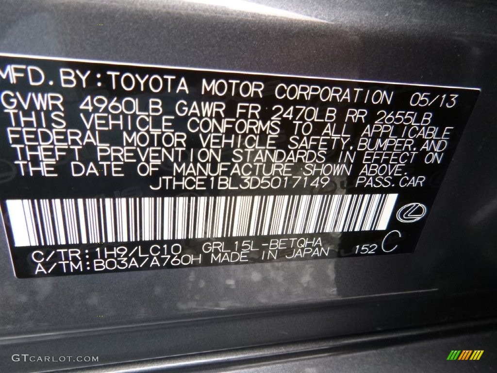 2013 GS 350 AWD - Nebula Gray Pearl / Light Gray photo #25