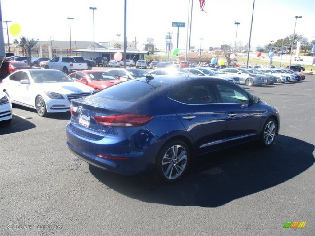 2017 Elantra Limited - Lakeside Blue / Gray photo #11
