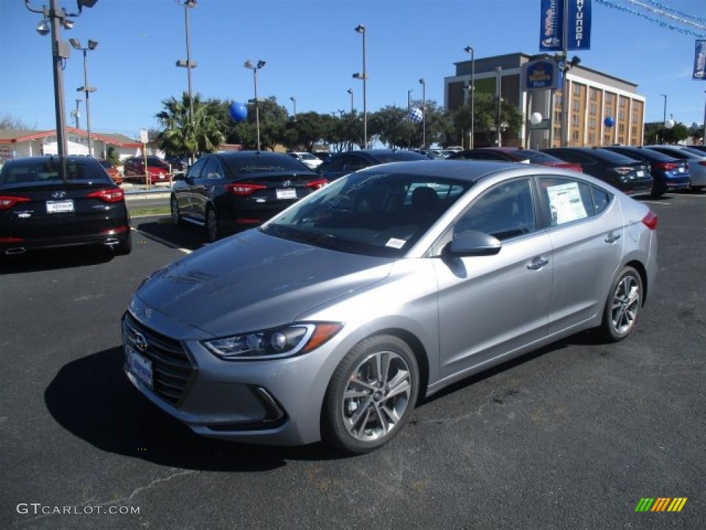 2017 Elantra Limited - Gray / Black photo #6