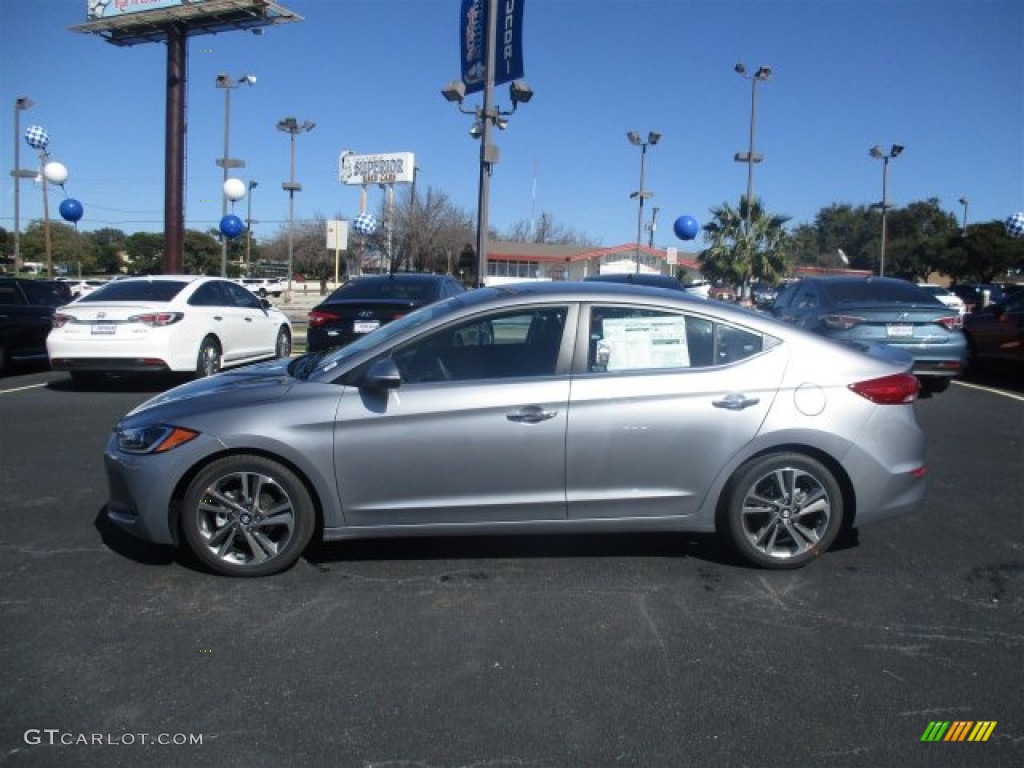 2017 Elantra Limited - Gray / Black photo #8