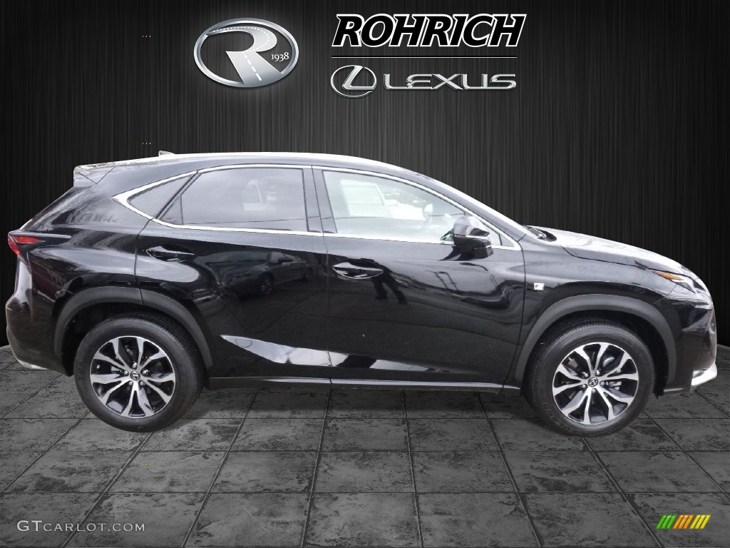 2016 NX 200t F Sport AWD - Obsidian Black / Rioja Red photo #2