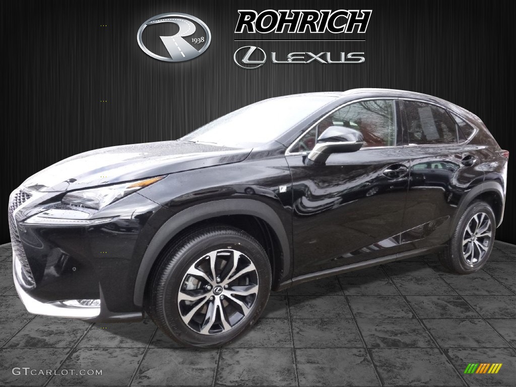 2016 NX 200t F Sport AWD - Obsidian Black / Rioja Red photo #3