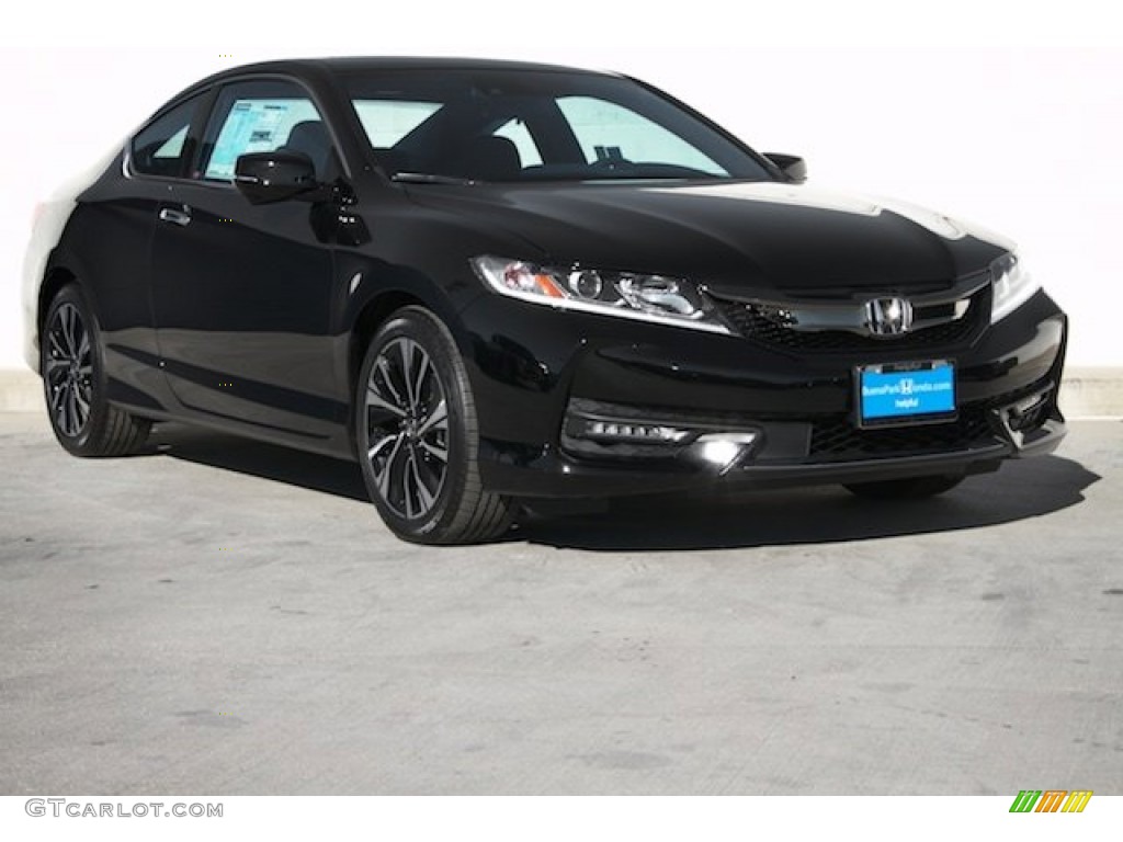 2016 Accord EX Coupe - Crystal Black Pearl / Black photo #1