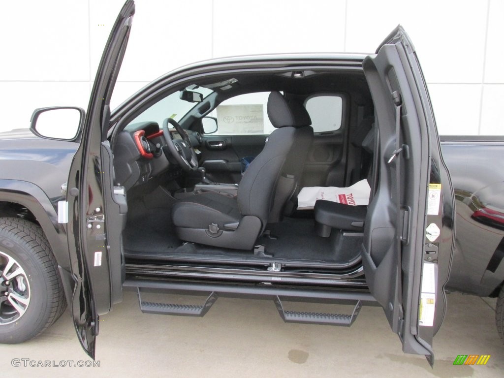 Black Interior 2016 Toyota Tacoma TRD Sport Access Cab Photo #110473505