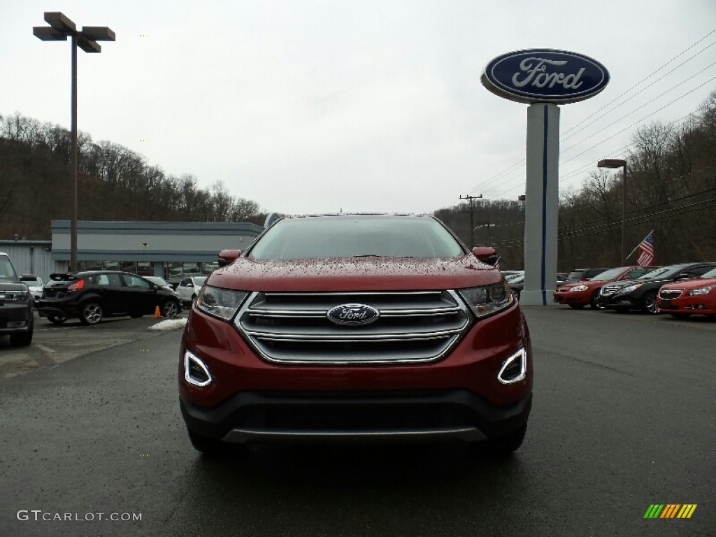 2016 Edge SEL AWD - Ruby Red / Ebony photo #2