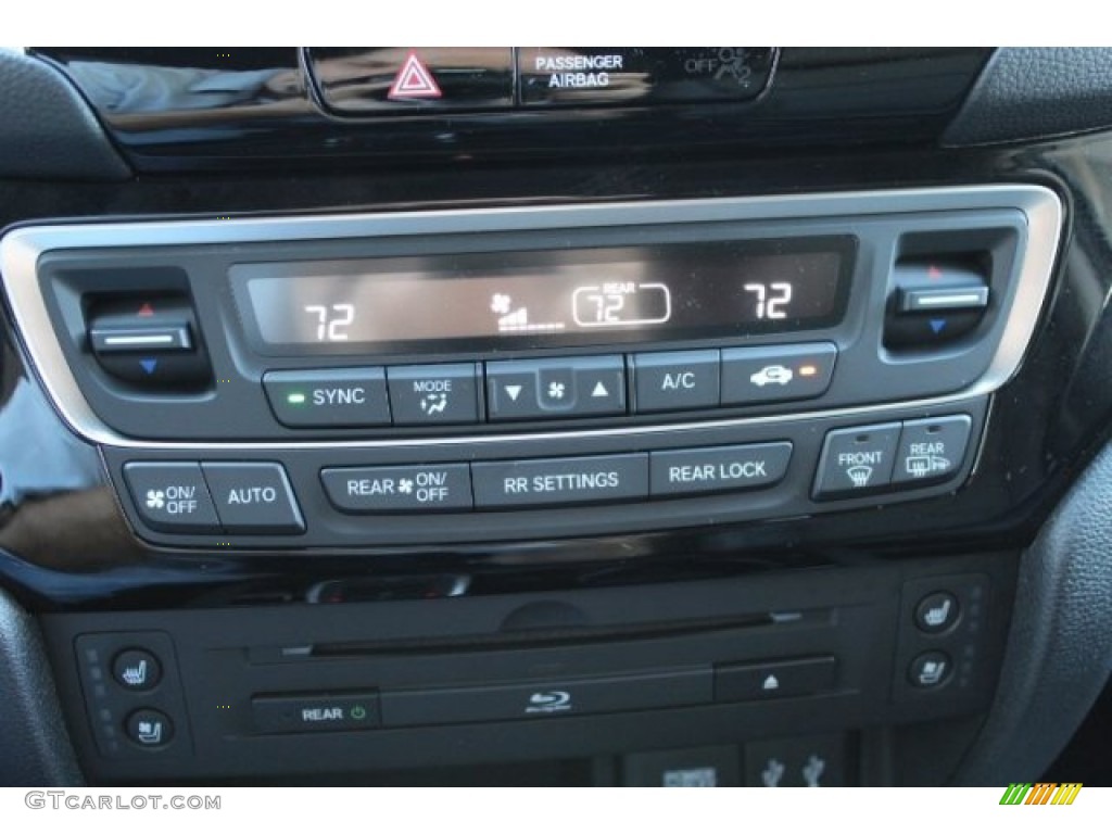 2016 Pilot Elite AWD - Crystal Black Pearl / Black photo #23