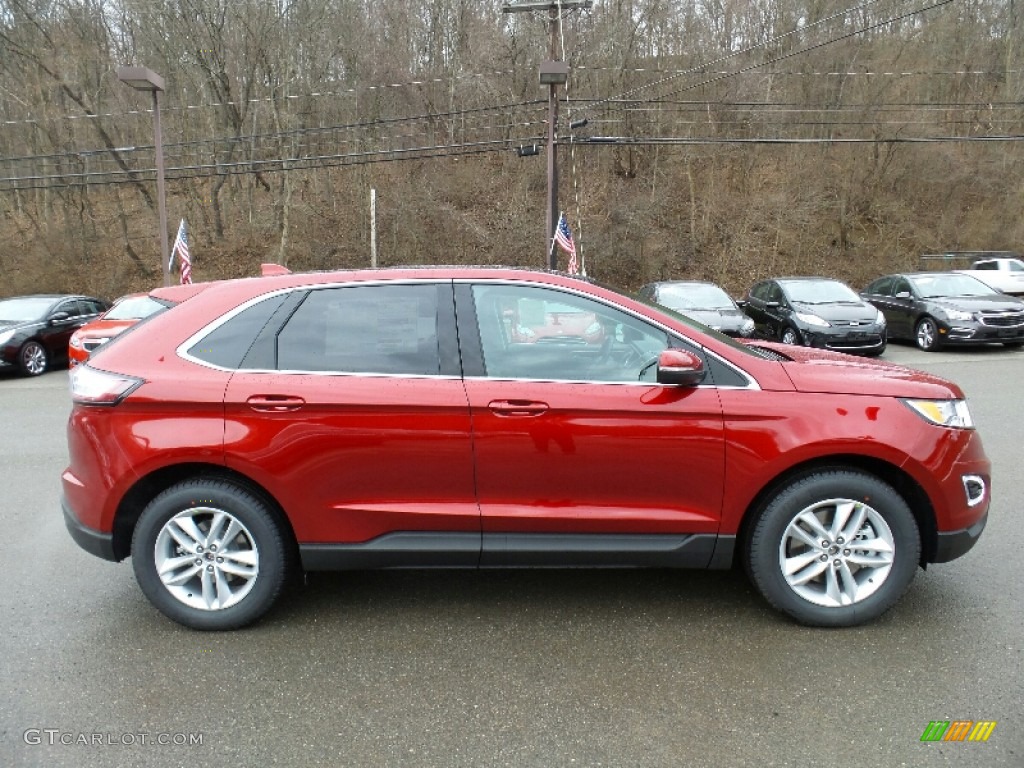 2016 Edge SEL AWD - Ruby Red / Ebony photo #4