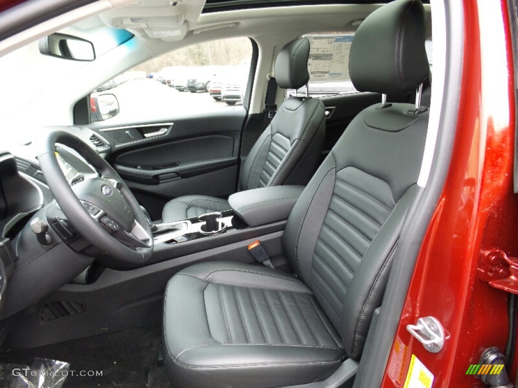 Ebony Interior 2016 Ford Edge SEL AWD Photo #110474909