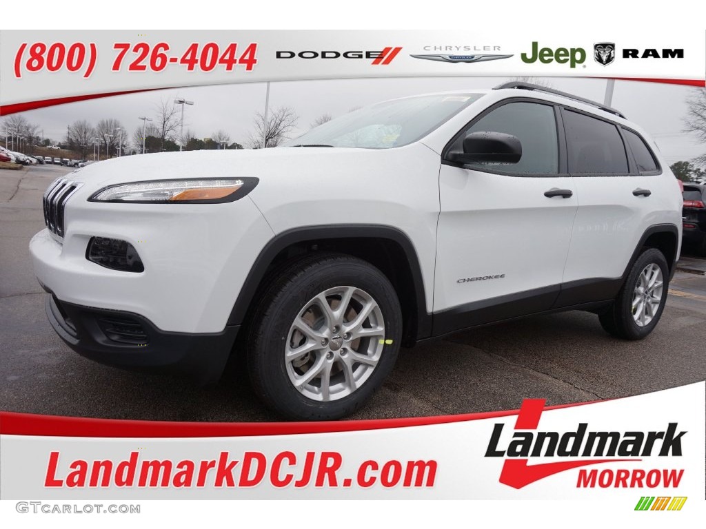 2016 Cherokee Sport - Bright White / Black photo #1