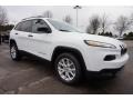 2016 Bright White Jeep Cherokee Sport  photo #4