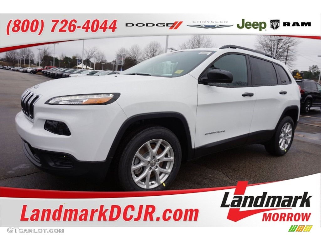 2016 Cherokee Sport - Bright White / Black photo #1