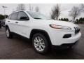 2016 Bright White Jeep Cherokee Sport  photo #4