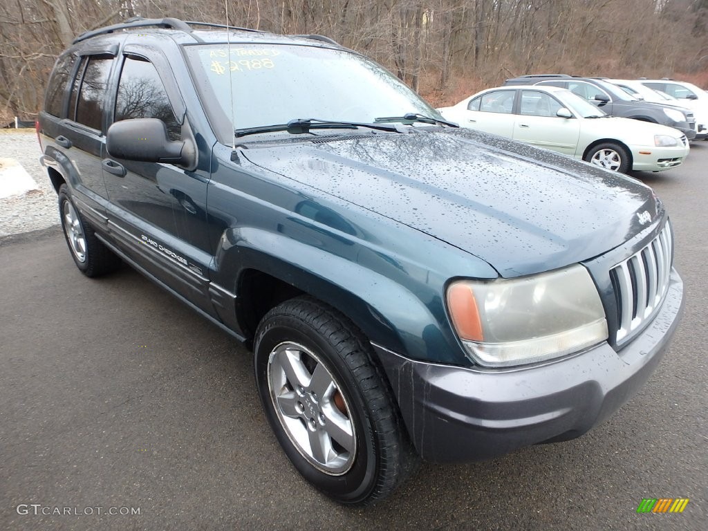 2004 Grand Cherokee Laredo 4x4 - Onyx Green Pearl / Sandstone photo #5