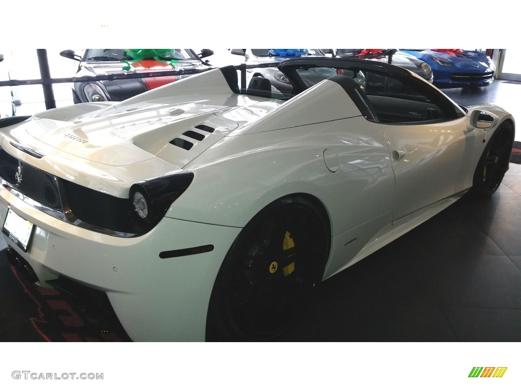 2013 458 Spider - Bianco Avus (White) / Nero photo #4