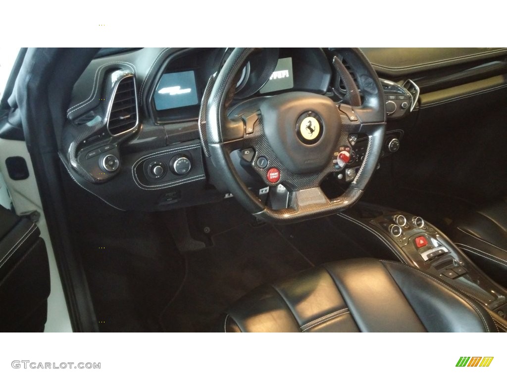 2013 458 Spider - Bianco Avus (White) / Nero photo #8
