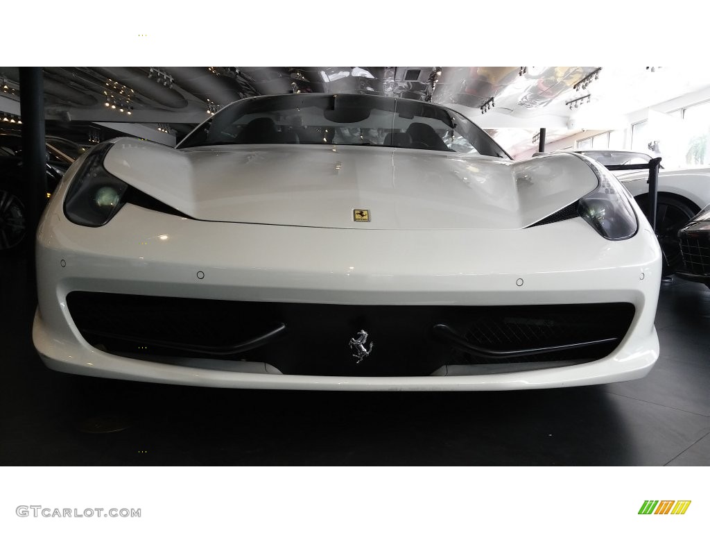 2013 458 Spider - Bianco Avus (White) / Nero photo #12