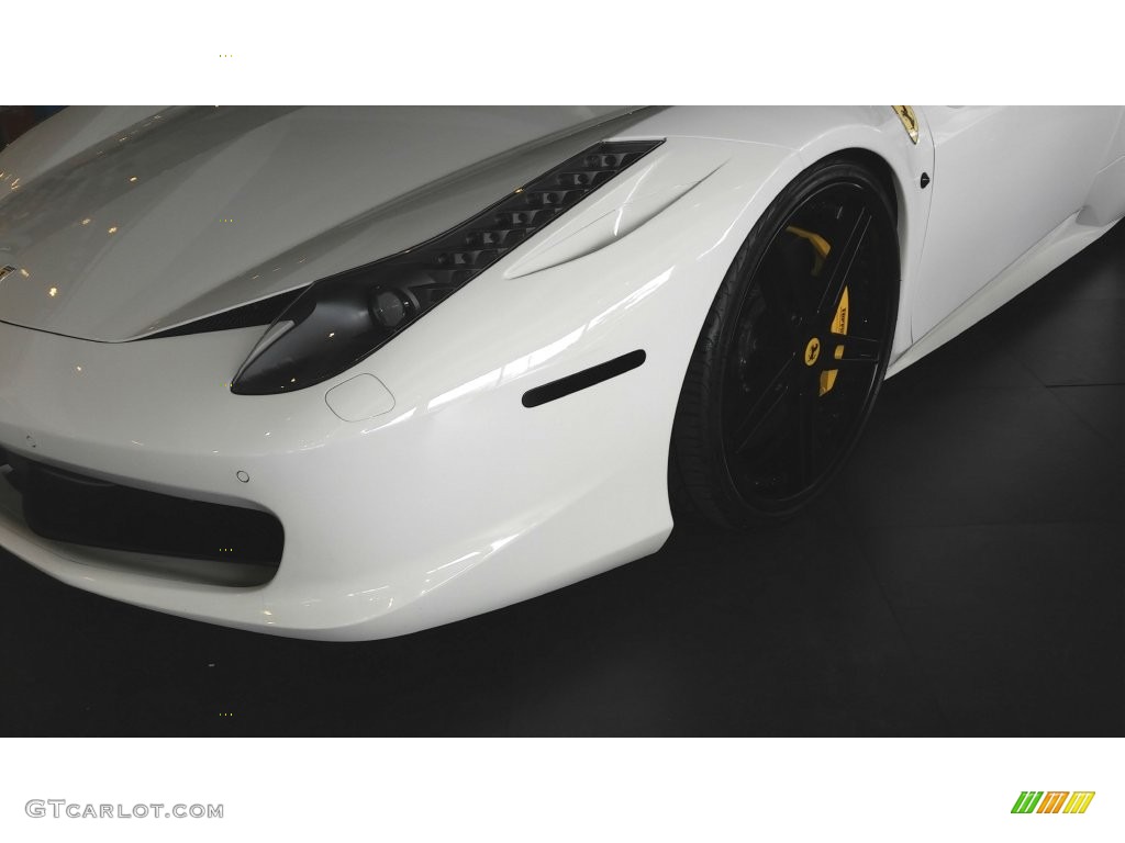 2013 458 Spider - Bianco Avus (White) / Nero photo #16