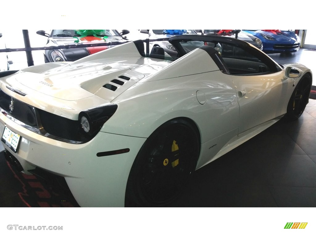 2013 458 Spider - Bianco Avus (White) / Nero photo #19