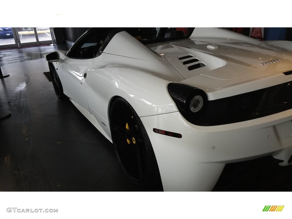 2013 458 Spider - Bianco Avus (White) / Nero photo #20