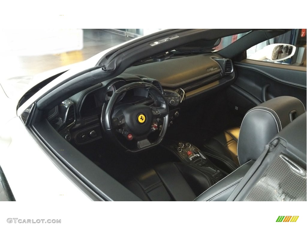 2013 458 Spider - Bianco Avus (White) / Nero photo #40