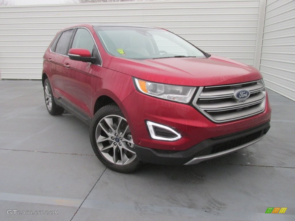 Ruby Red Metallic 2015 Ford Edge Titanium Exterior Photo #110481242