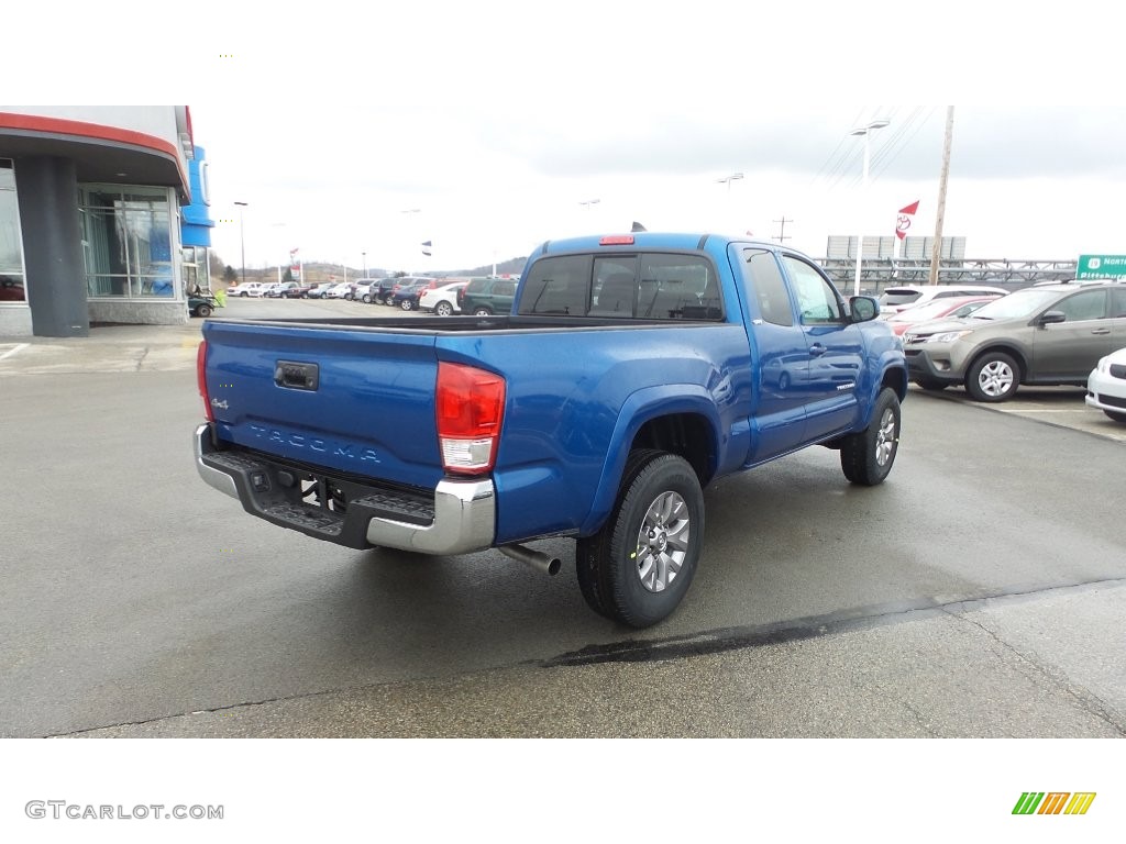 2016 Tacoma SR Access Cab 4x4 - Blazing Blue Pearl / Cement Gray photo #4